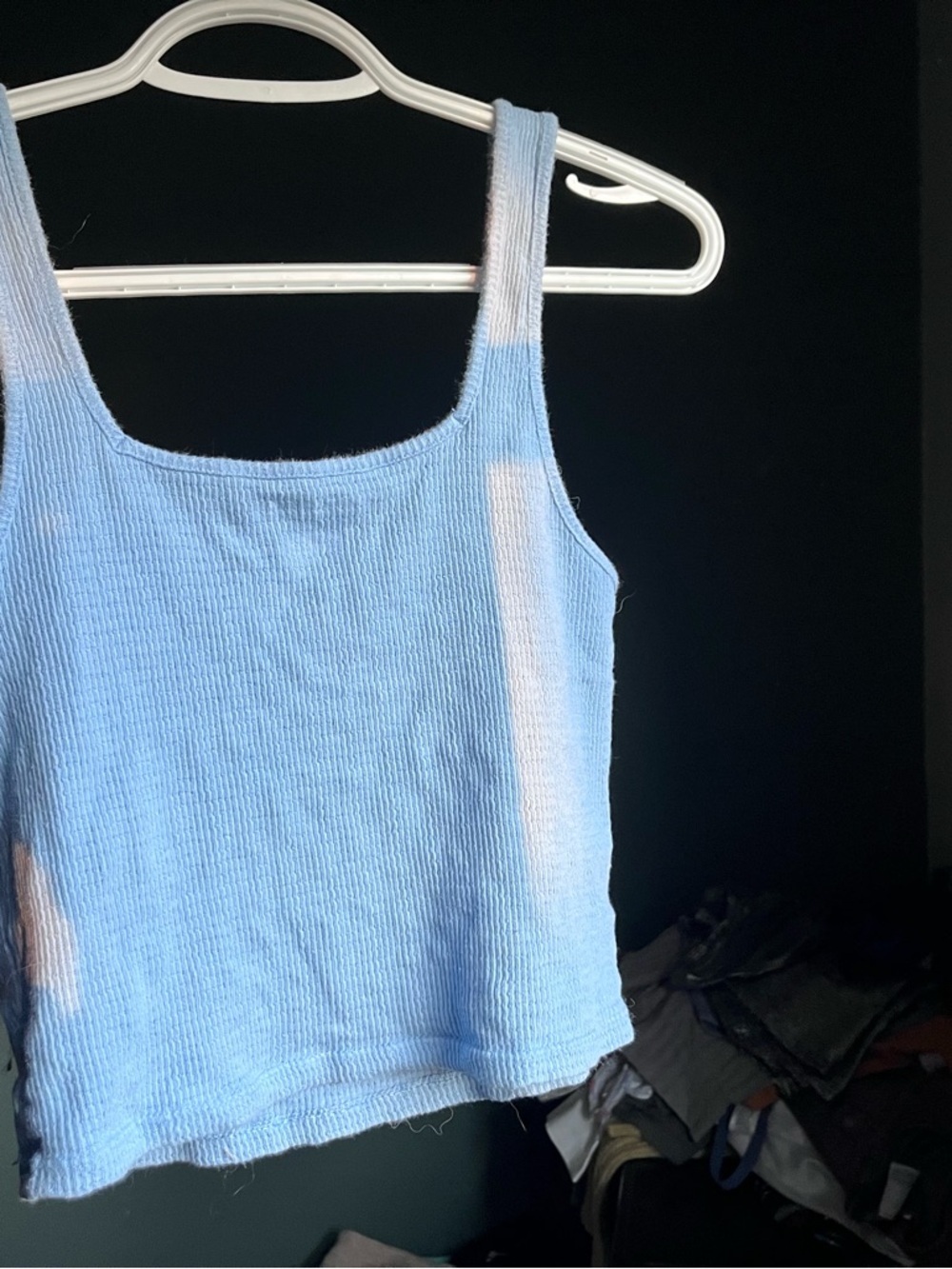 American Eagle Blue Ribbed Tank - Picture 2 of 2